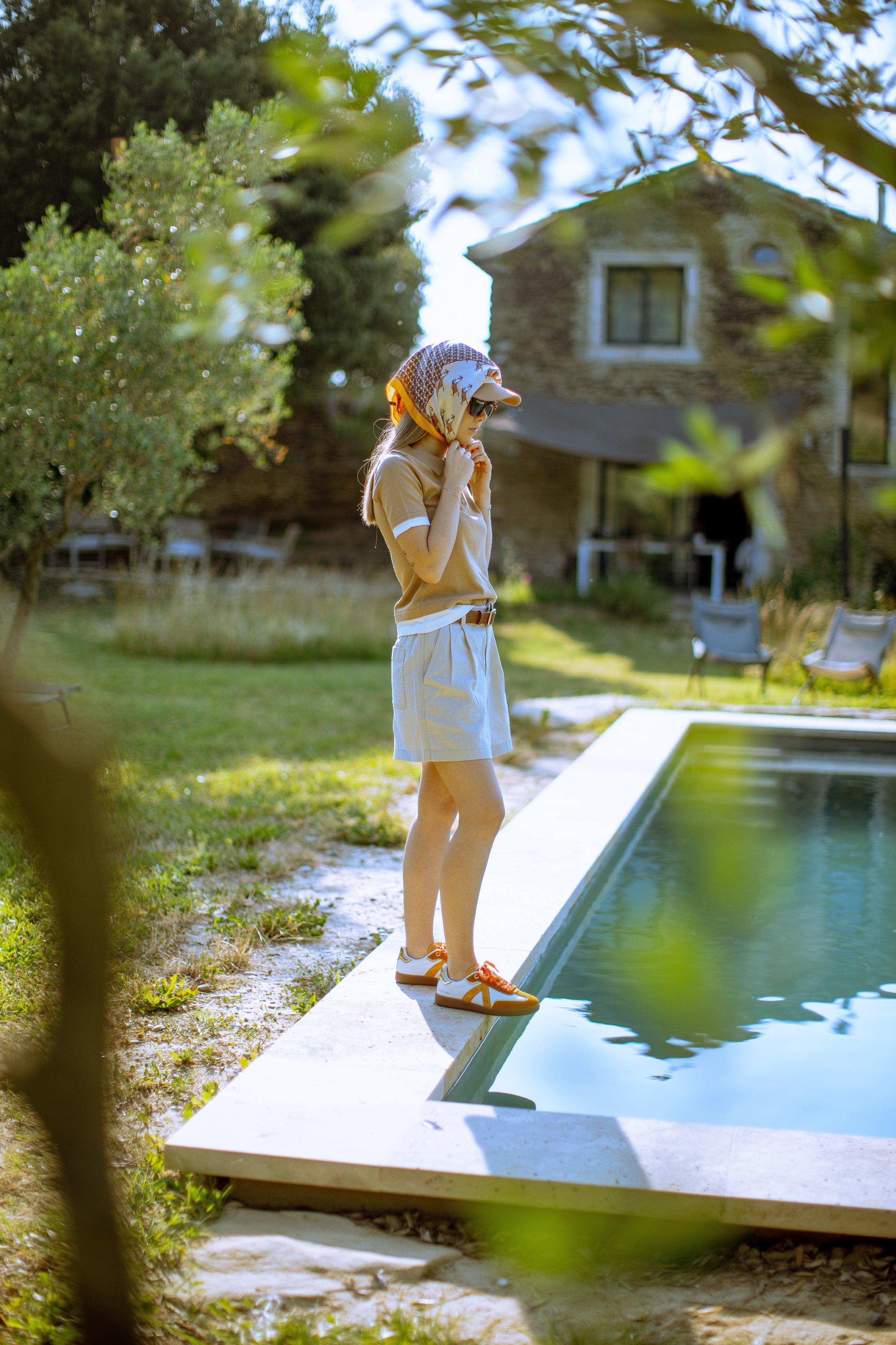 ELITE CLASSIC - CROCO COGNAC BLANC