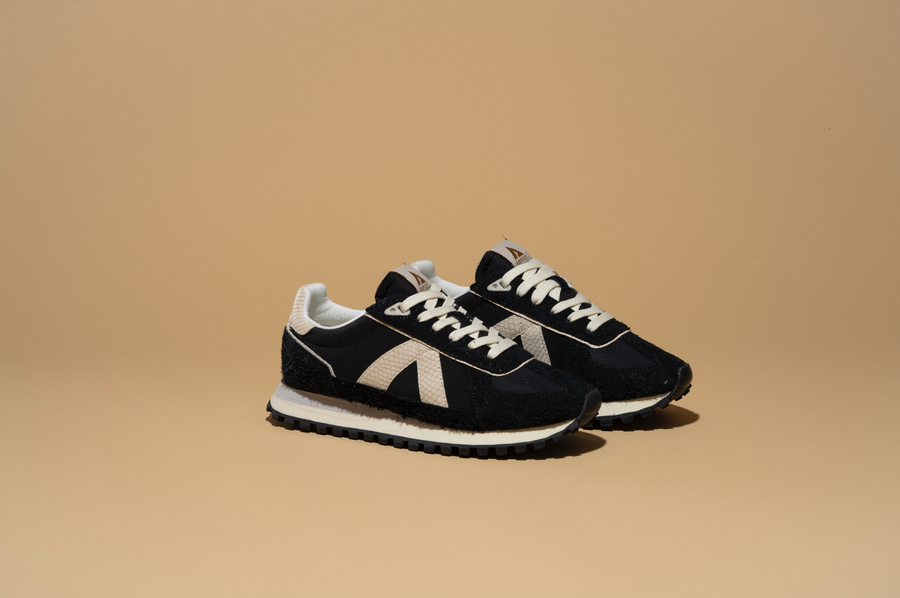 asfvlt sneakers GATE BLACK SNAKE GOLD