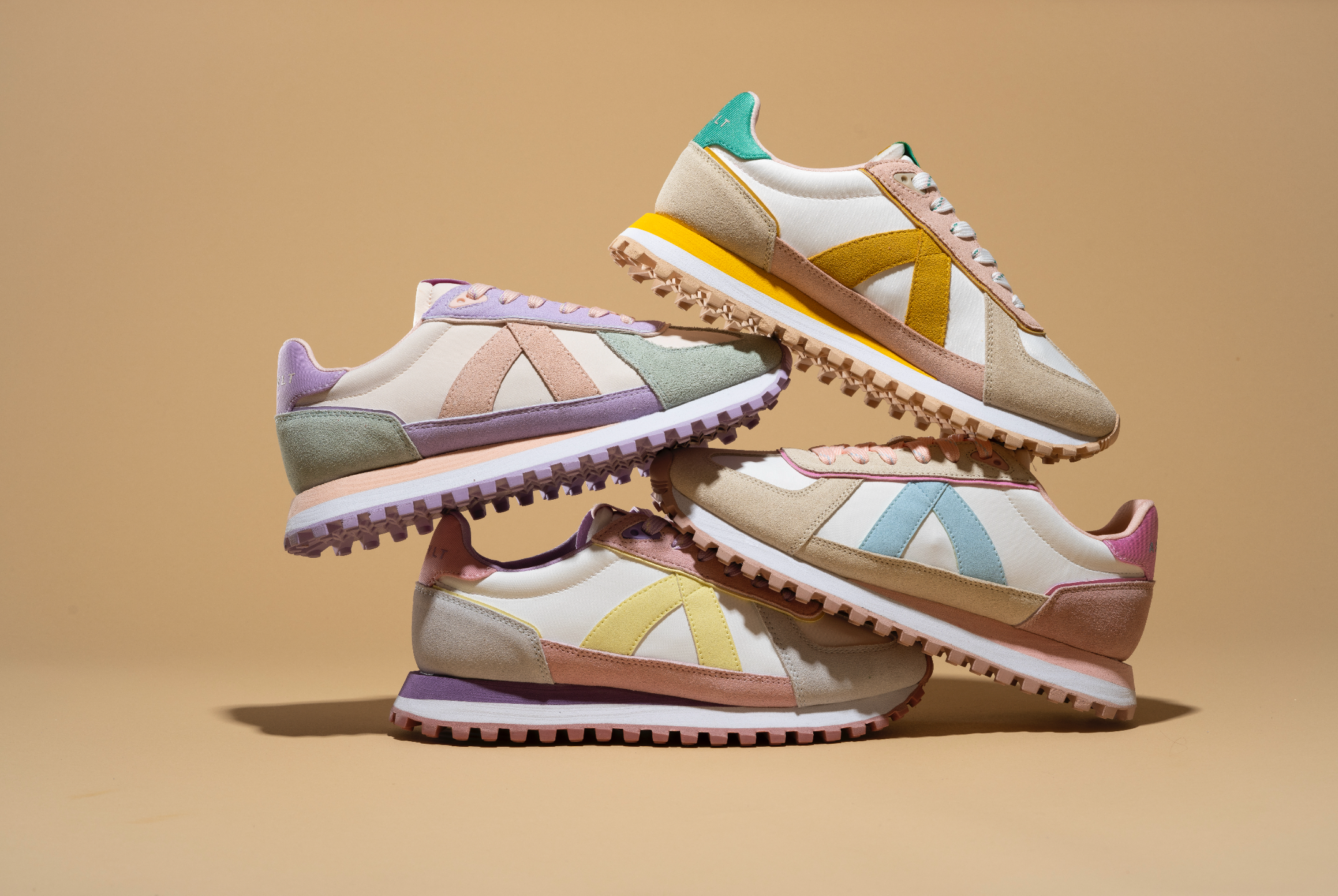 GATE TAN/GREEN/PINK/YELLOW