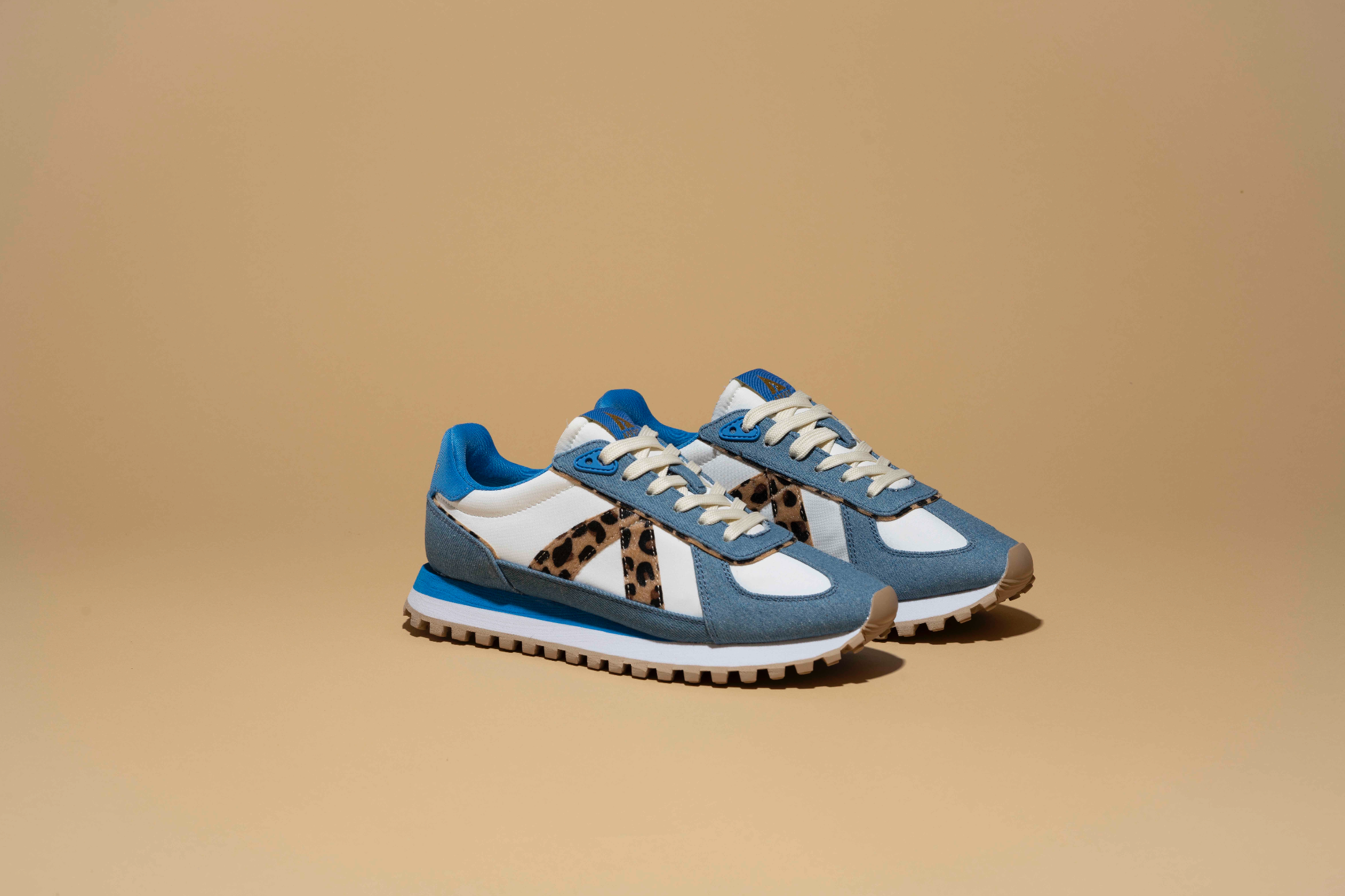 GATE DENIM/LEOPARD PONY-HAIR/TAN