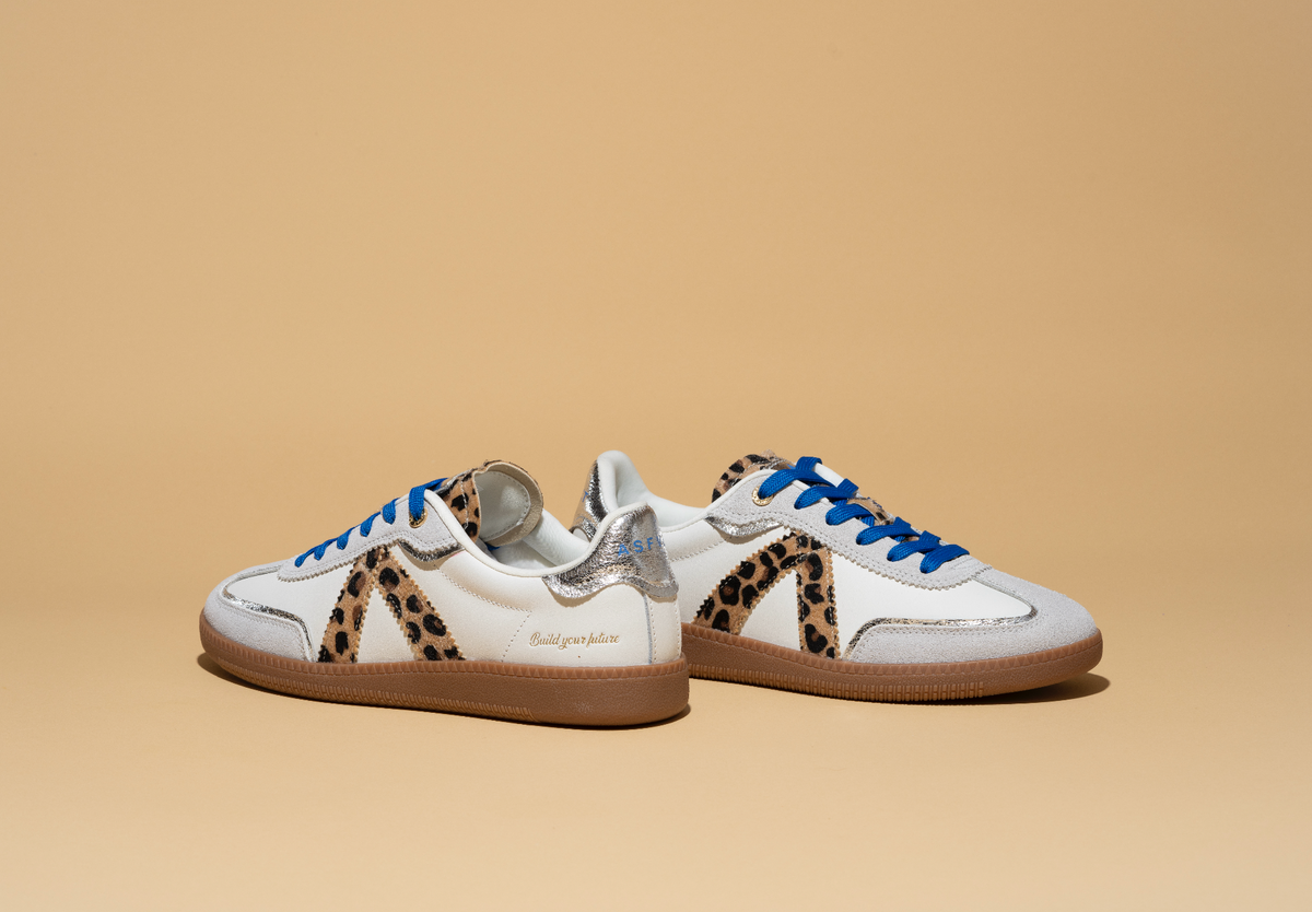 ELITE CLASSIC WHITE LEOPARD SILVER BLUE