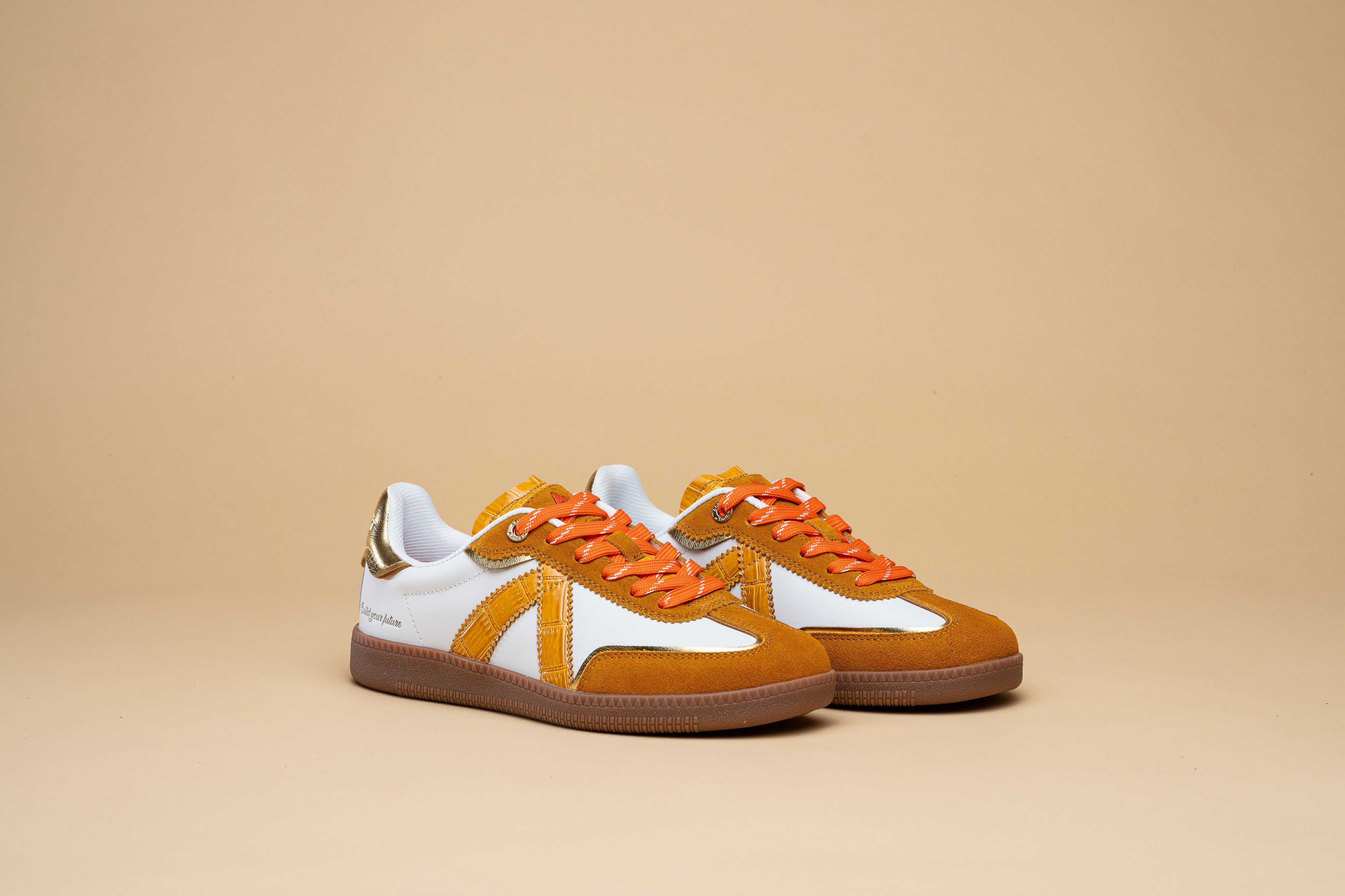 ELITE CLASSIC - CROCO COGNAC BLANC