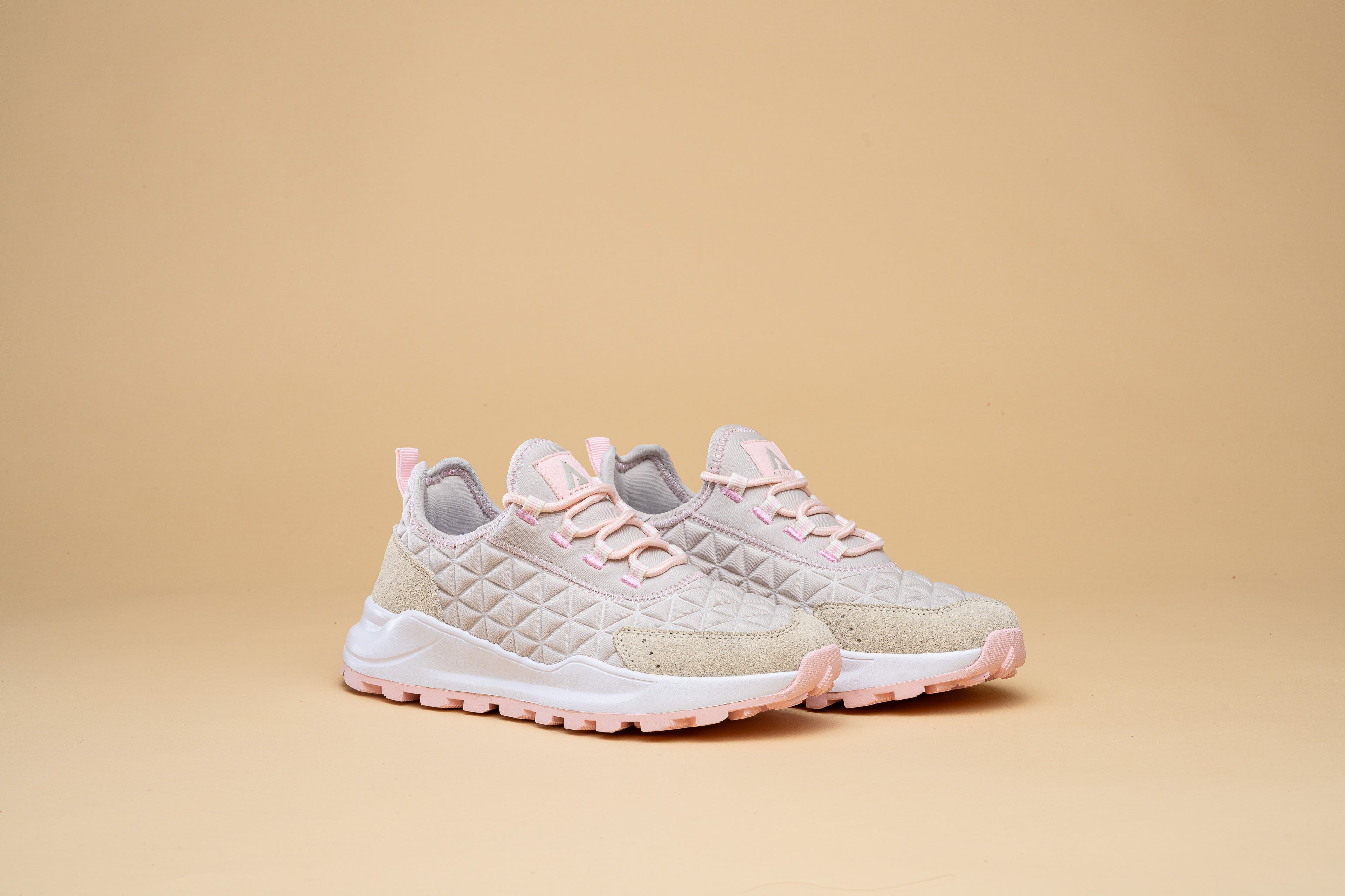 SPEED SOCKS TREK - BLANC CASSÉ ROSE